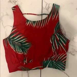 NEW* FOREVER 21 Tropical Crop Top Size M